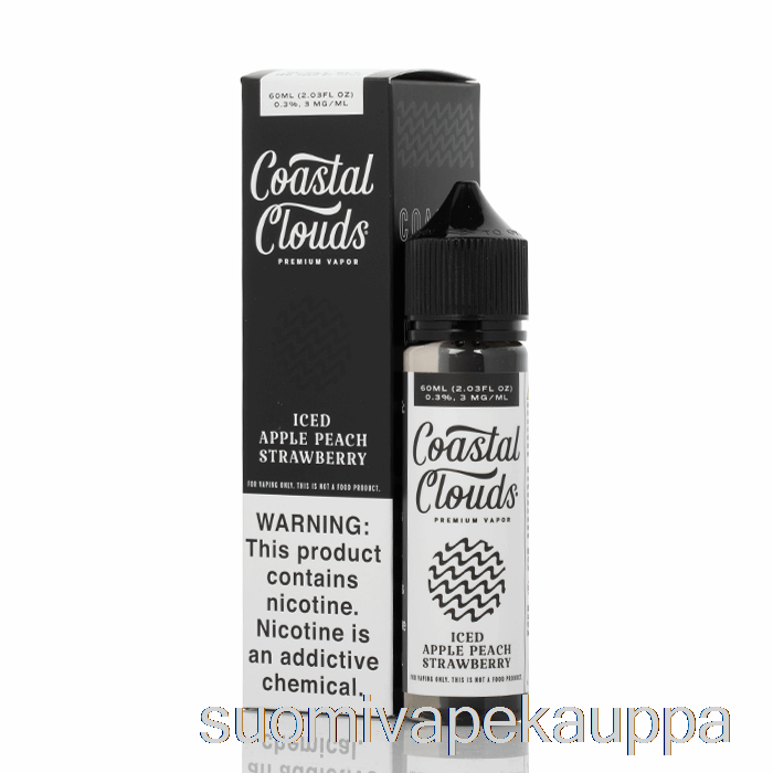 Vape Netistä Jääomena Persikka Mansikka - Rannikon Pilvet Co. - 60 Ml 3 Mg